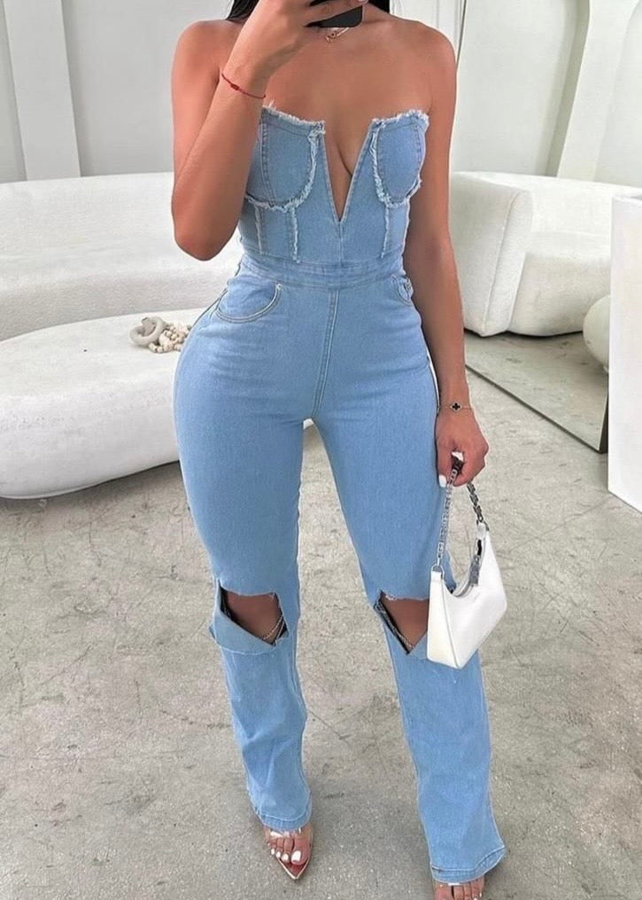 Luxe Denim Jumpsuit