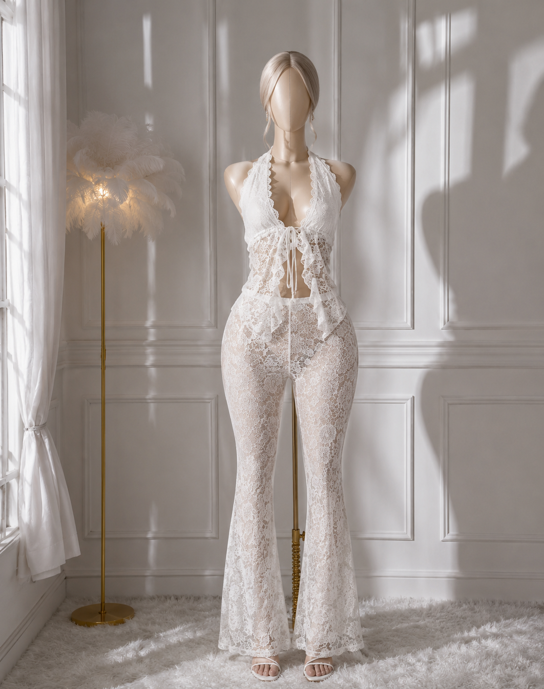 Ivory Romance Lace Set