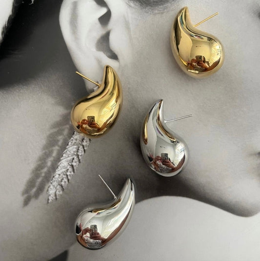 Chunky Tear Drops Earrings
